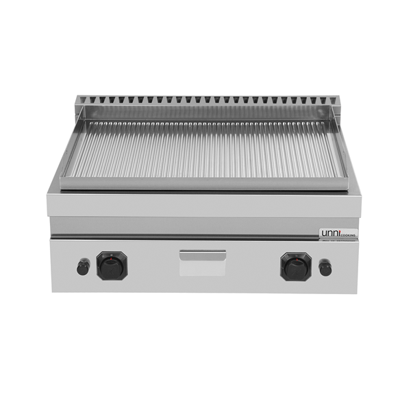 Griddle plate Gasâ€“ Grooved Chrome â€“ G70GP20B+GC