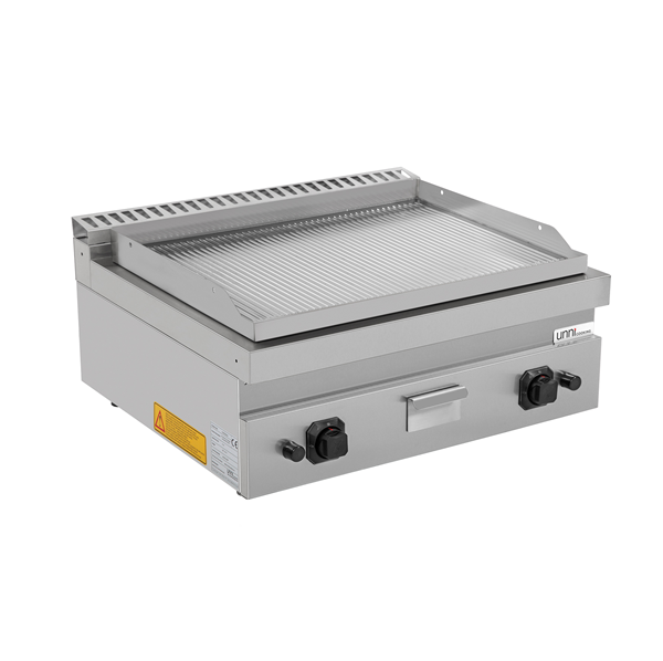 Griddle plate Gasâ€“ Grooved Chrome â€“ G70GP20B+GC