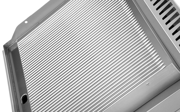 Griddle plate Gasâ€“ Grooved Chrome â€“ G70GP20B+GC