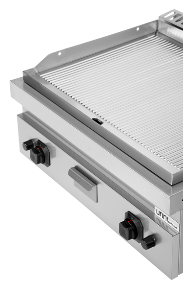 Griddle plate Gasâ€“ Grooved Chrome â€“ G70GP20B+GC