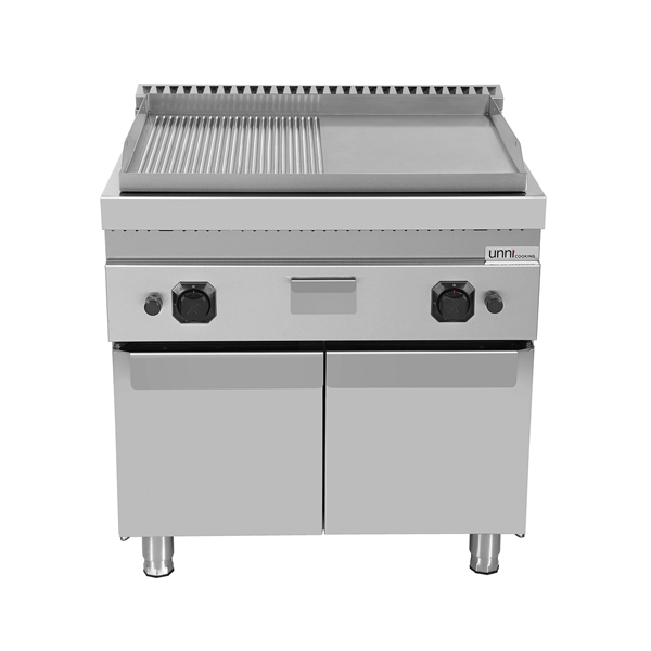 Griddle plate Gasâ€“ 1/2 Smooth + 1/2 Grooved - G70GP20+GS-K