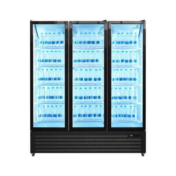 3-Door Glass Display Refrigerator 1160L â€“ Professional Display Fridge