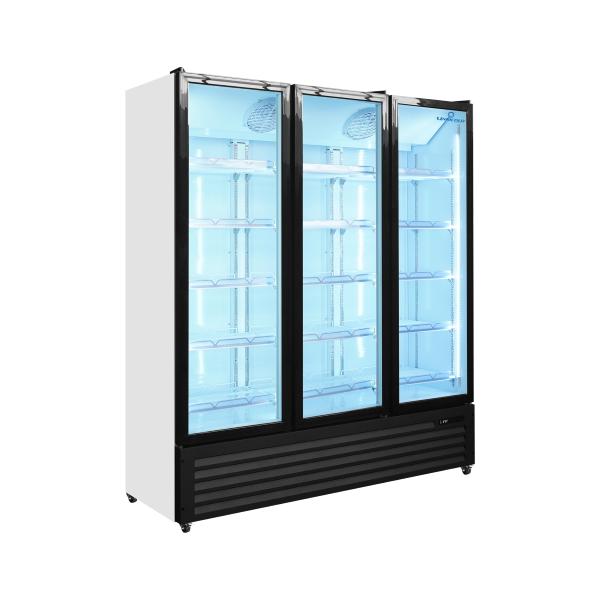 3-Door Glass Display Refrigerator 1160L â€“ Professional Display Fridge