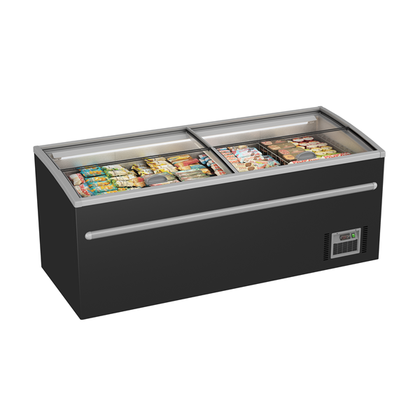 Supermarkt-Gefrierschrank 530L Schwarz