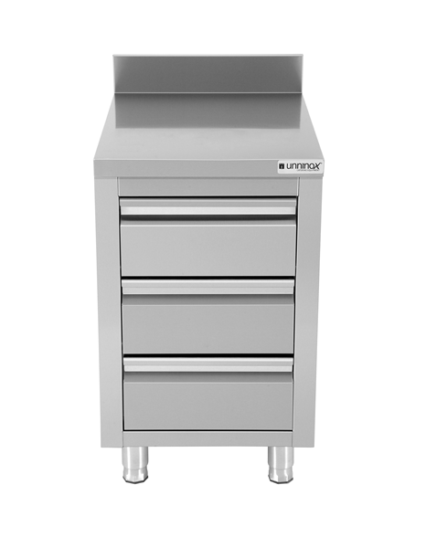 Schubladenschrank mit 3 Schubladen und Aufkantung