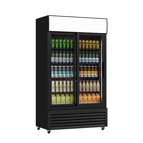 KÃ¼hlschrank mit SchiebetÃ¼ren aus Glas - 760Ltr