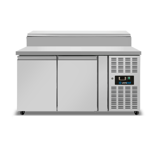 Saladette 2 TÃ¼ren (1/1 GN) Oberseite 6Ã— 1/3 GN +2Â°C bis +8Â°C UmluftkÃ¼hlung Klappdeckel