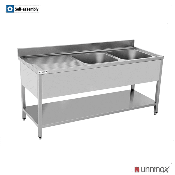 1600x700xH850mm 2 Schalen Rechts