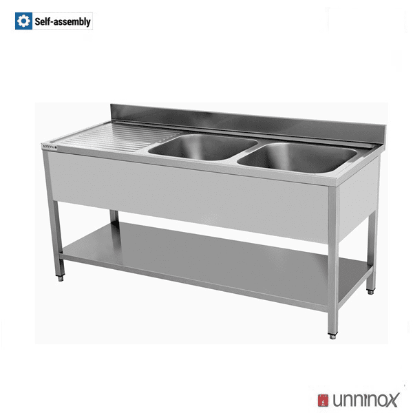 1600x700xH850mm 2 Schalen Rechts