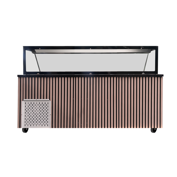 Saladette-Arbeitsbank â€“ 5x GN 1/1 KapazitÃ¤t - 188x82x85,5cm