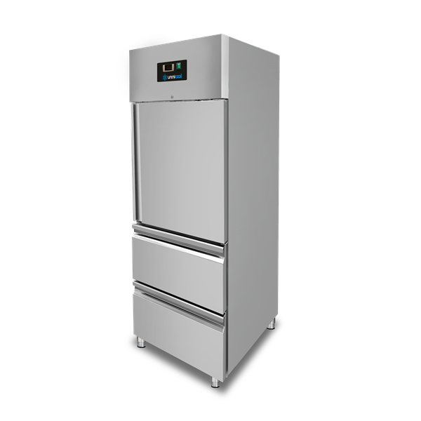 KÃ¼hlschrank â€“ 1 TÃ¼r â€“ GN 2/1 â€“ 650 Liter â€“ 1 HalbtÃ¼r und 2 Schubladen