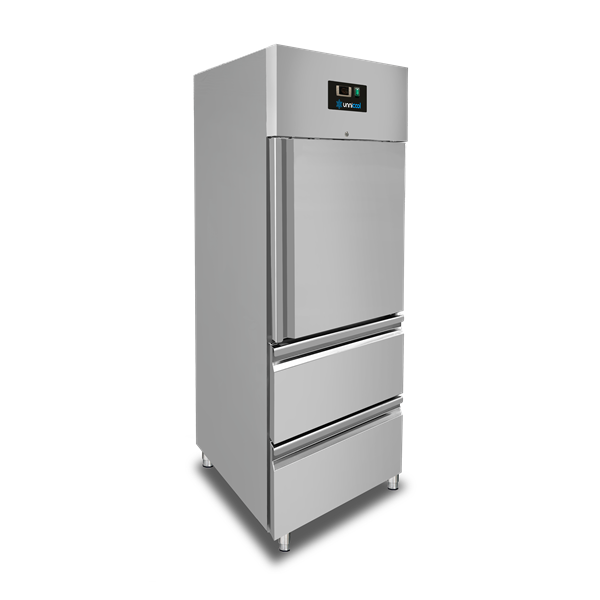 KÃ¼hlschrank â€“ 1 TÃ¼r â€“ GN 2/1 â€“ 650 Liter â€“ 1 HalbtÃ¼r und 2 Schubladen