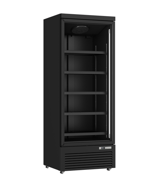 KÃ¼hlschrank 614L Schwarz 0Â°C bis +10Â°C LÃ¼fterkÃ¼hlung Gebremste Rollen