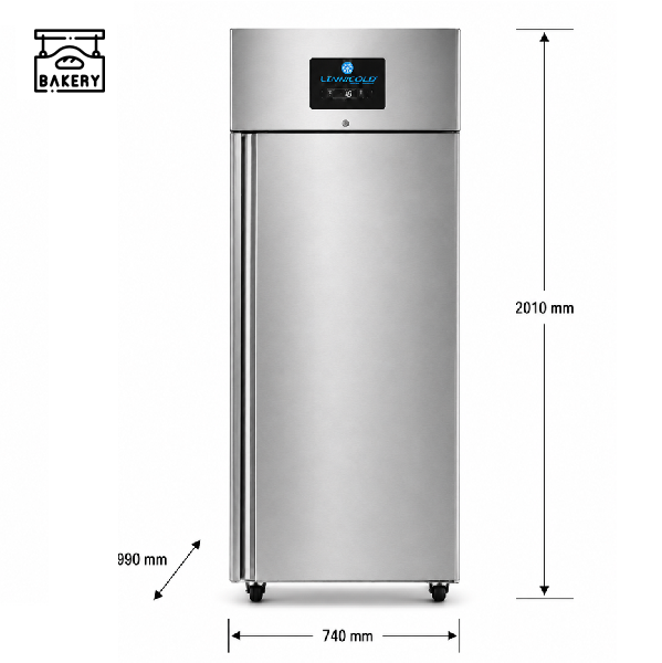 BÃ¤ckerei-KÃ¼hlschrank, 800 Liter, Abmessungen 740 Ã— 990 Ã— H2010 mm