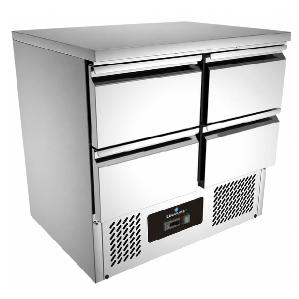Refrigerated Counter 900x700xH850mm - With 4 drawers