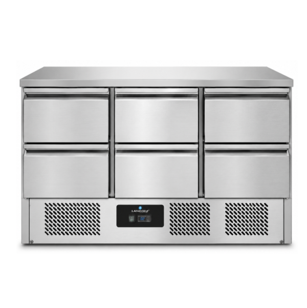 Refrigerated Counter 1365x700xH850mm - With 6 drawers