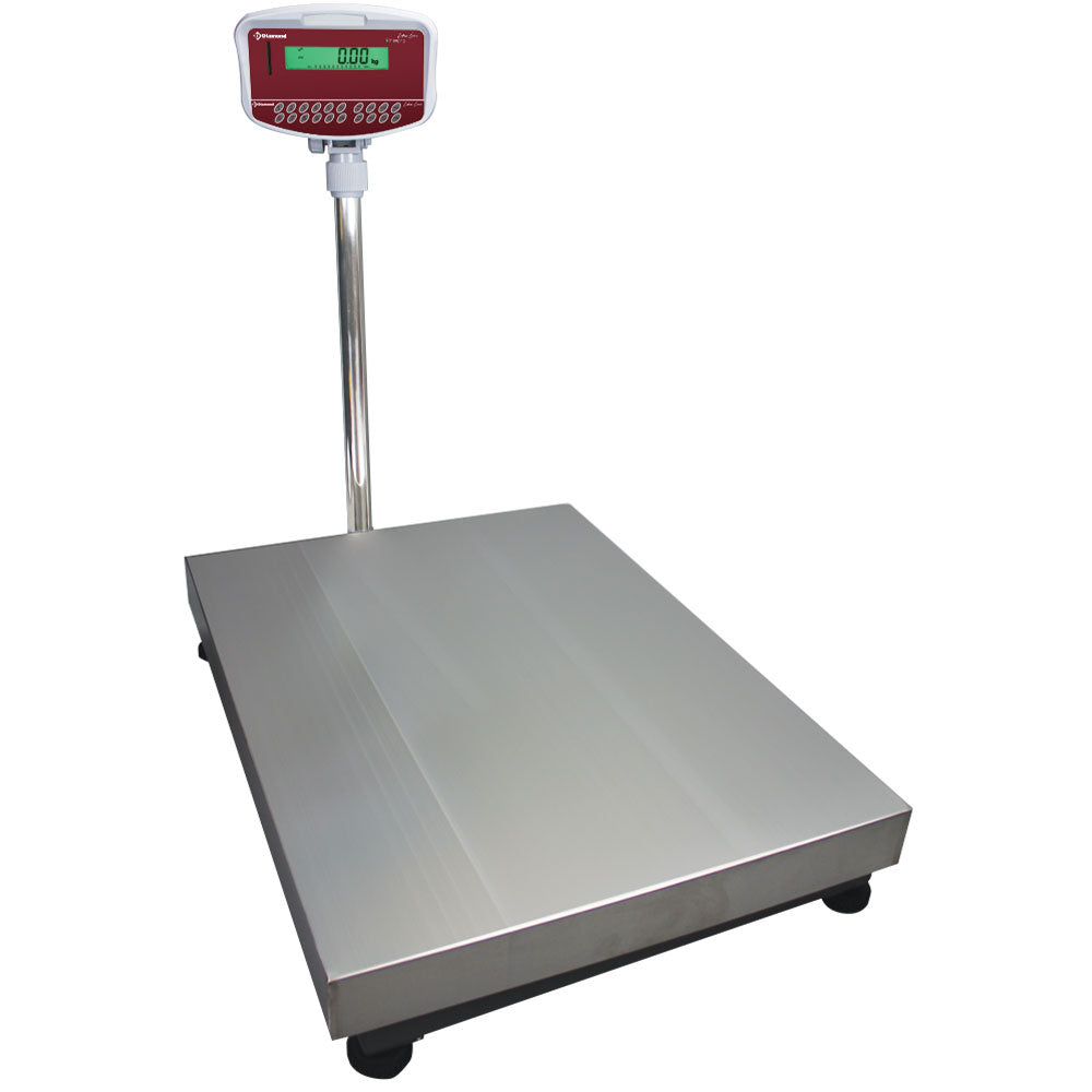 Elektronische Edelstahl-Waage mit Säule ,150Kg x 10g - BSC/150-10