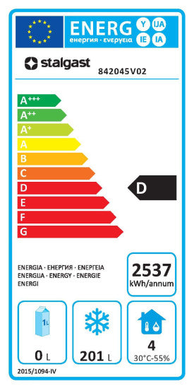 2-türiger Tiefkühl-Arbeitstisch GN1/1 mit statischer Kühlung, 201 Liter