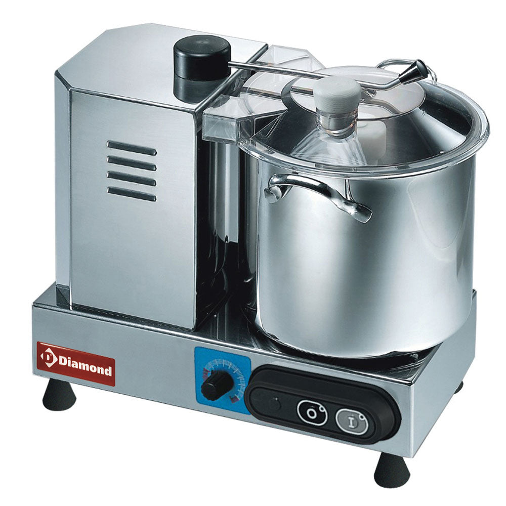 Cutter aus Edelstahl, 6 Liter, Geschwindigkeitsregler - CSP/6V