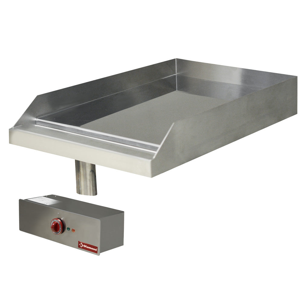 Elektro Grillplatte, glatt verchromt , Einbaugerät - EDI/PLCD4