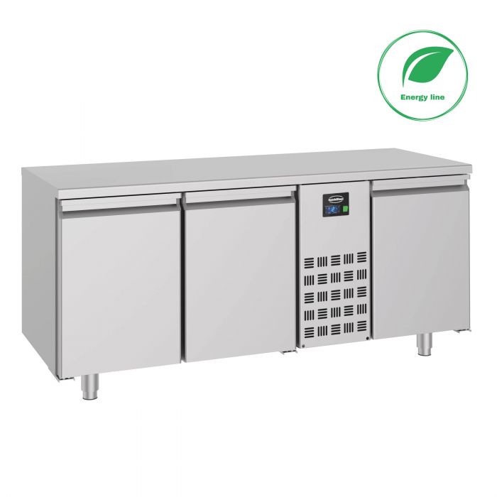 700 Tiefkühltisch mit 3 Türen, Monoblock, Energy Line, 474 Liter