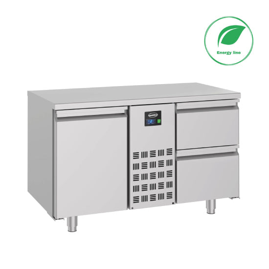 700 Kühltisch 1 Tür Und 2 Schubladen MONOBLOCK 281LTR