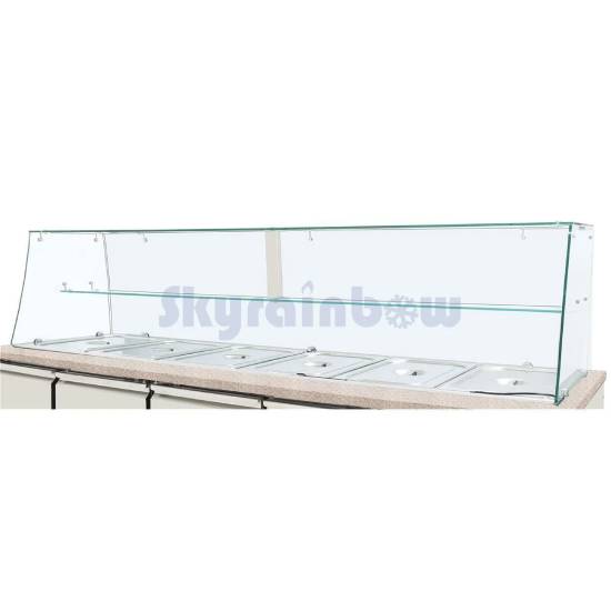 Glasaufsatz hoch, Klarglas, gerade kpl. für THBM128 V2