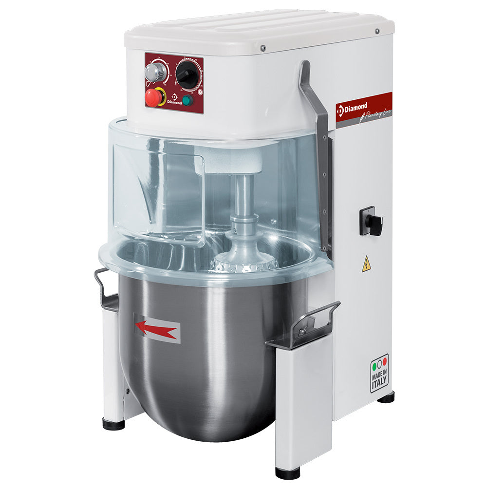 Rühr- Knet- und Mischmaschine, Tischmodell, 10 Liter, variable Geschwindigkeit. - HBM-12B/VV