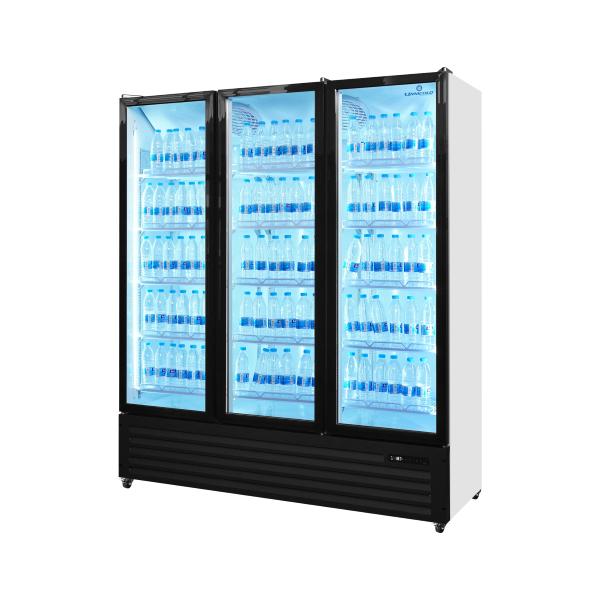 3-Door Glass Display Refrigerator 1160L â€“ Professional Display Fridge