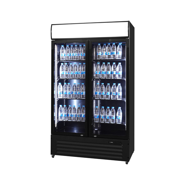 2-Door Glass Display Refrigerator 900L â€“ Professional Display Fridge