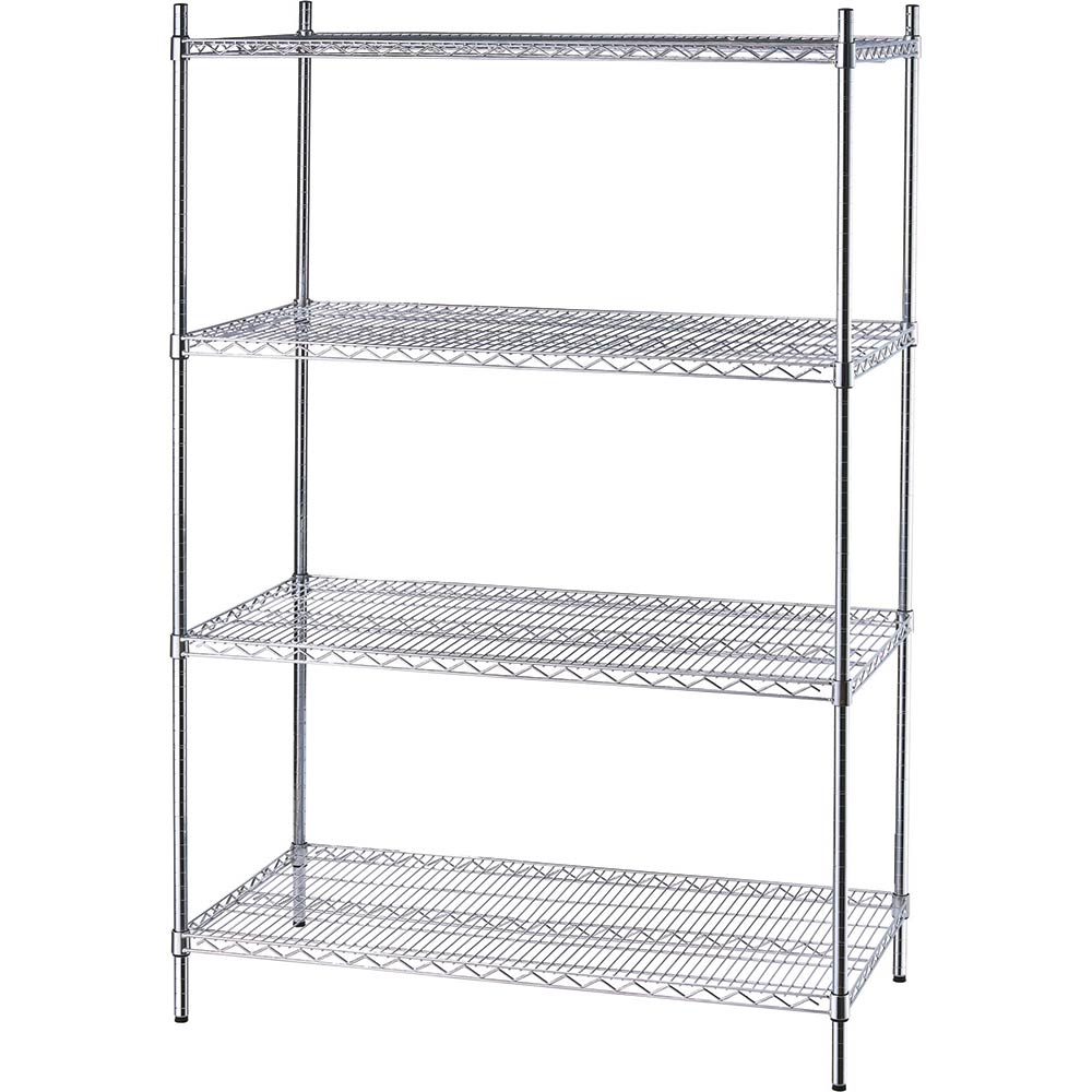 Lagerregal mit Drahtböden 1200x610x1800 mm (BxTxH)