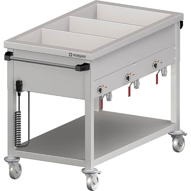 Bain-Marie Wagen mit separaten Becken, für 4x GN1/1530x600x850 mm