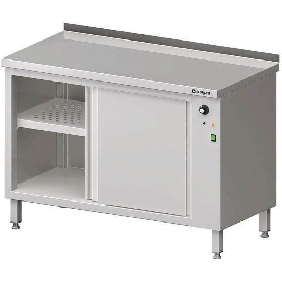 Wärmeschrank mit Schiebetüren 1400x700x850 mm mit Aufkantung