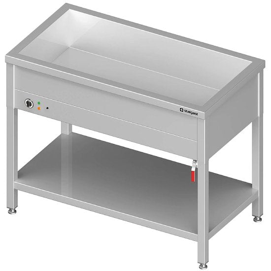 Bain-Marie Standgerät mit einem Becken, für 4x GN1/1410x600x850 mm
