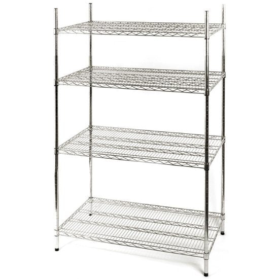 Lagerregal aus Chromstahl 1525x455x1800 mm