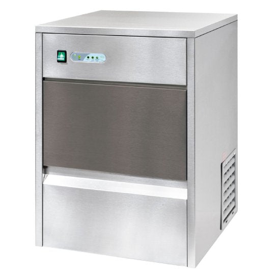 Eiswürfelbereiter luftgekühlt, mit Umwälzsystem, 26kg/24h, Abmessung 420 x 528 x 655 mm (BxTxH)