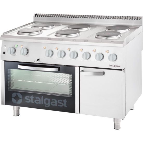 Elektroherd mit Backofen (600 x 400 mm / GN 1/1) Serie 700 ND, 6-Platten (6x2,6)