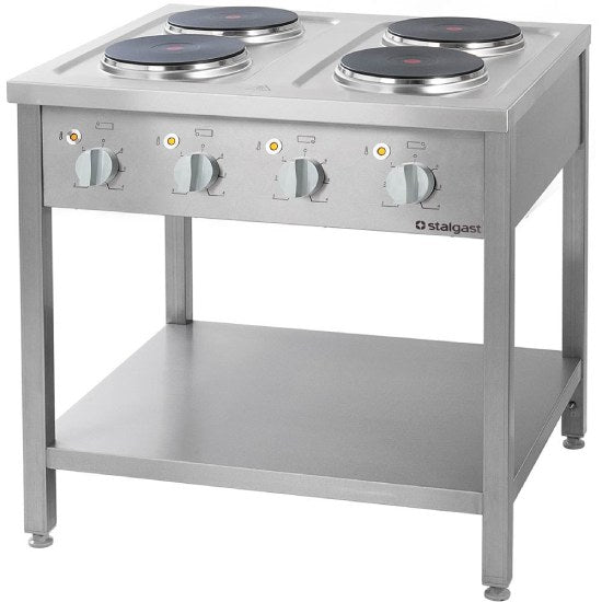 Elektroherd Serie 700 - 4 Platten Ã 2,6 kW, 800 x 700 x 850 mm (BxTxH)