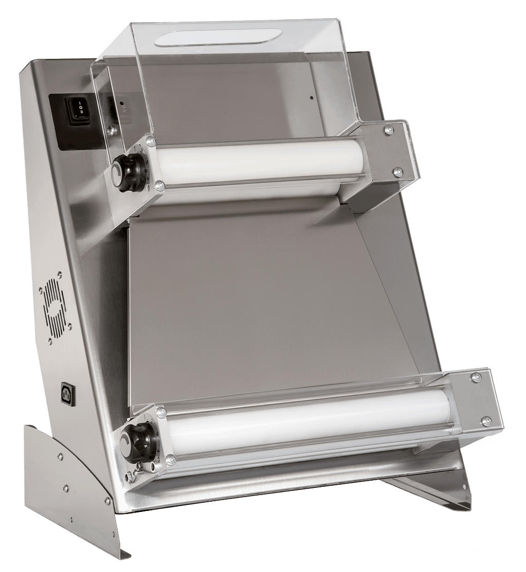 Teigausroller - 2 Rollen/obere gerade - Pizzadurchmesser: 26-40 cm - Teiggewicht: 210-700 gr / Prisma420RP
