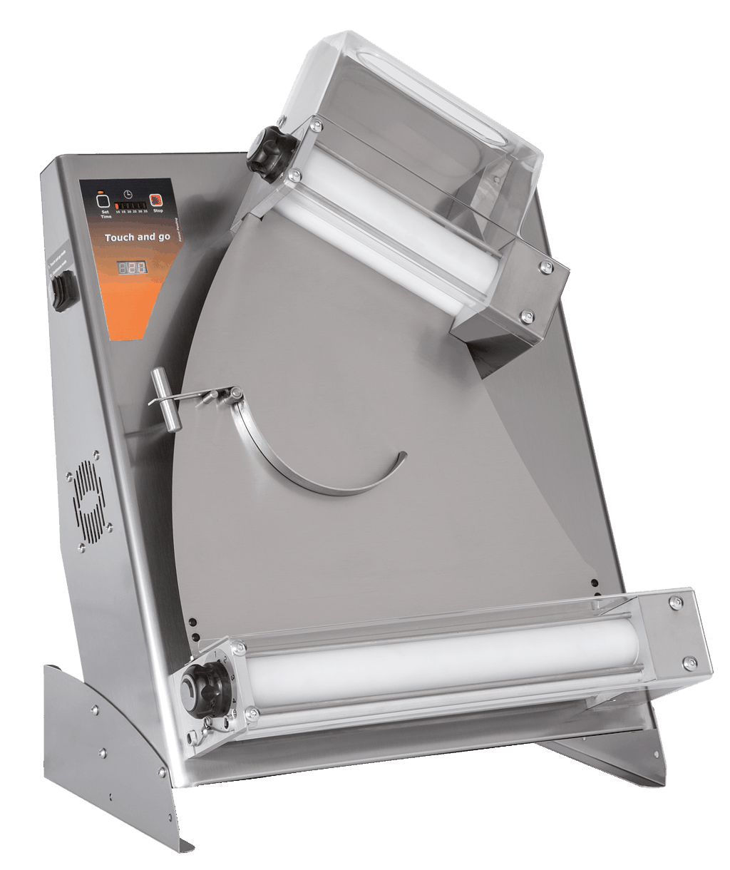 Teigausroller Touch & Go - 2 Rollen - Pizzadurchmesser: 26-40 cm - Teiggewicht: 210-700 gr / Prisma420TG