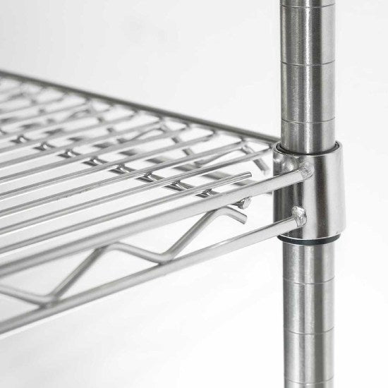 Lagerregal aus Chromstahl 1825x610x1800 mm