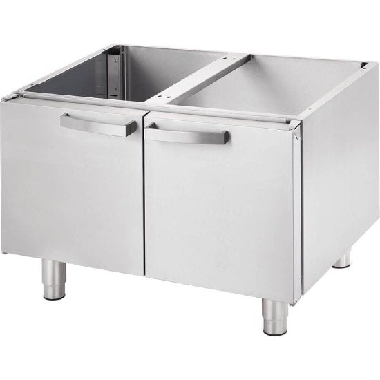 Gas-Griddleplatte als Tischgerät, Serie 700 ND - ½ glatt / ½ gerillt 800x700x250 mm
