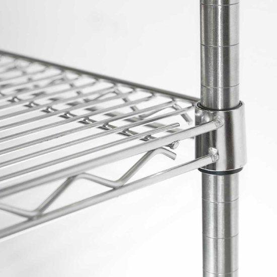 Lagerregal aus Chromstahl 1525x455x1800 mm