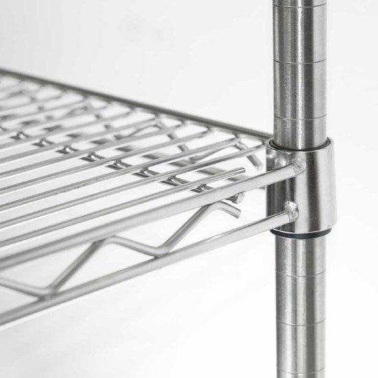 Lagerregal aus Chromstahl 1060x610x1800 mm