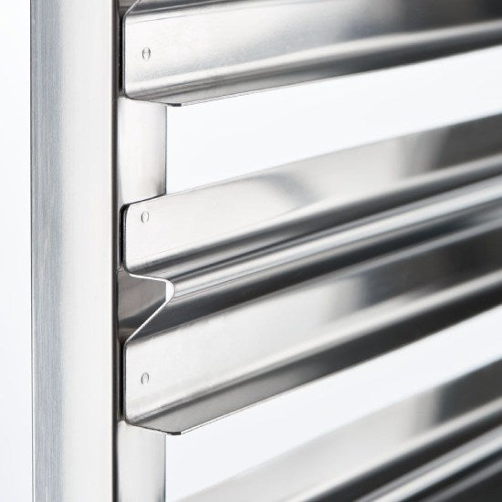Tablettwagen aus Edelstahl, passend für 14 x GN 1/2, 590 x 670 x 1735 mm (BxTxH)