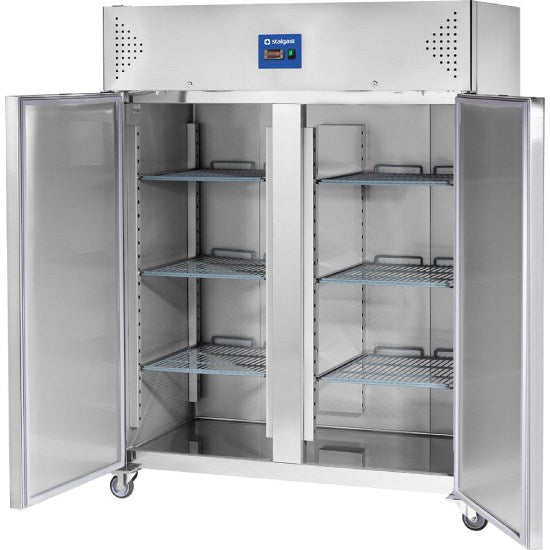 Starline Doppeltür-Tiefkühlschrank mit Rädern, GN 2/1
