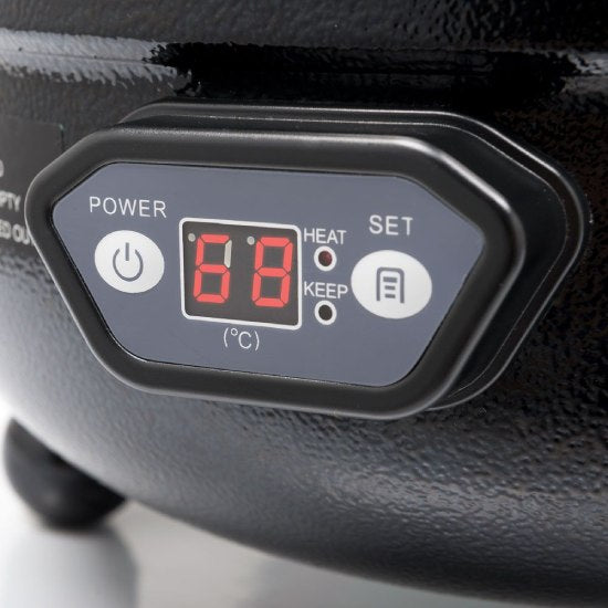 Elektrischer Suppentopf, bauchige Form mit Digital-Display, 10 Liter