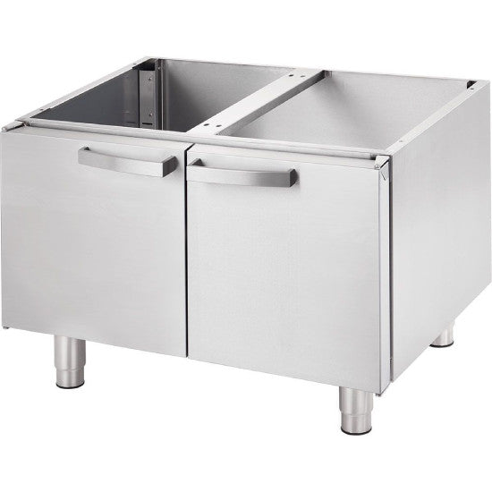 Elektro-Griddleplatte als Tischgerät mit Deckel, 800x700 mm, ½ glatte/½ gerillte Grillfläche, Serie 700 ND