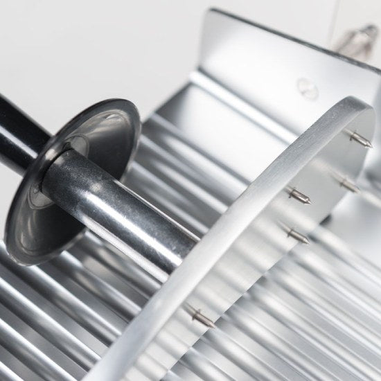 Aufschnittmaschine, Gehäuse aus eloxiertem Aluminium, Messer 250 mm Ø