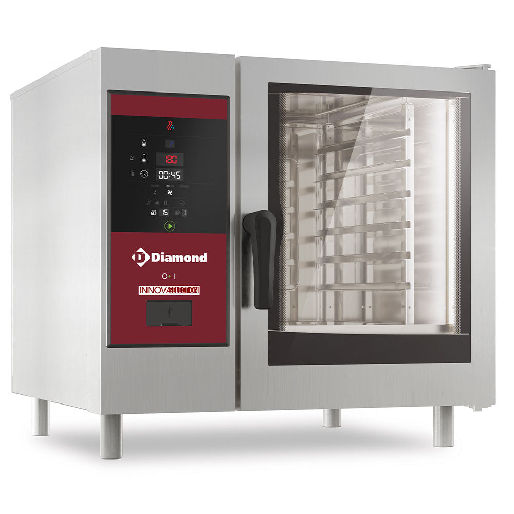 Gas Kombidämpfer mit Boiler & Konvektion 6x GN 1/1+ Reinigung - SBGS/XC-06